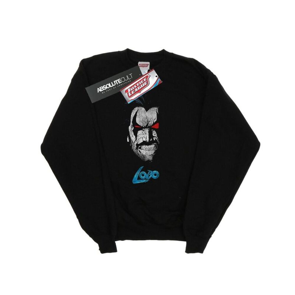 DC Comics Mens Lobo Face Sweatshirt / Black